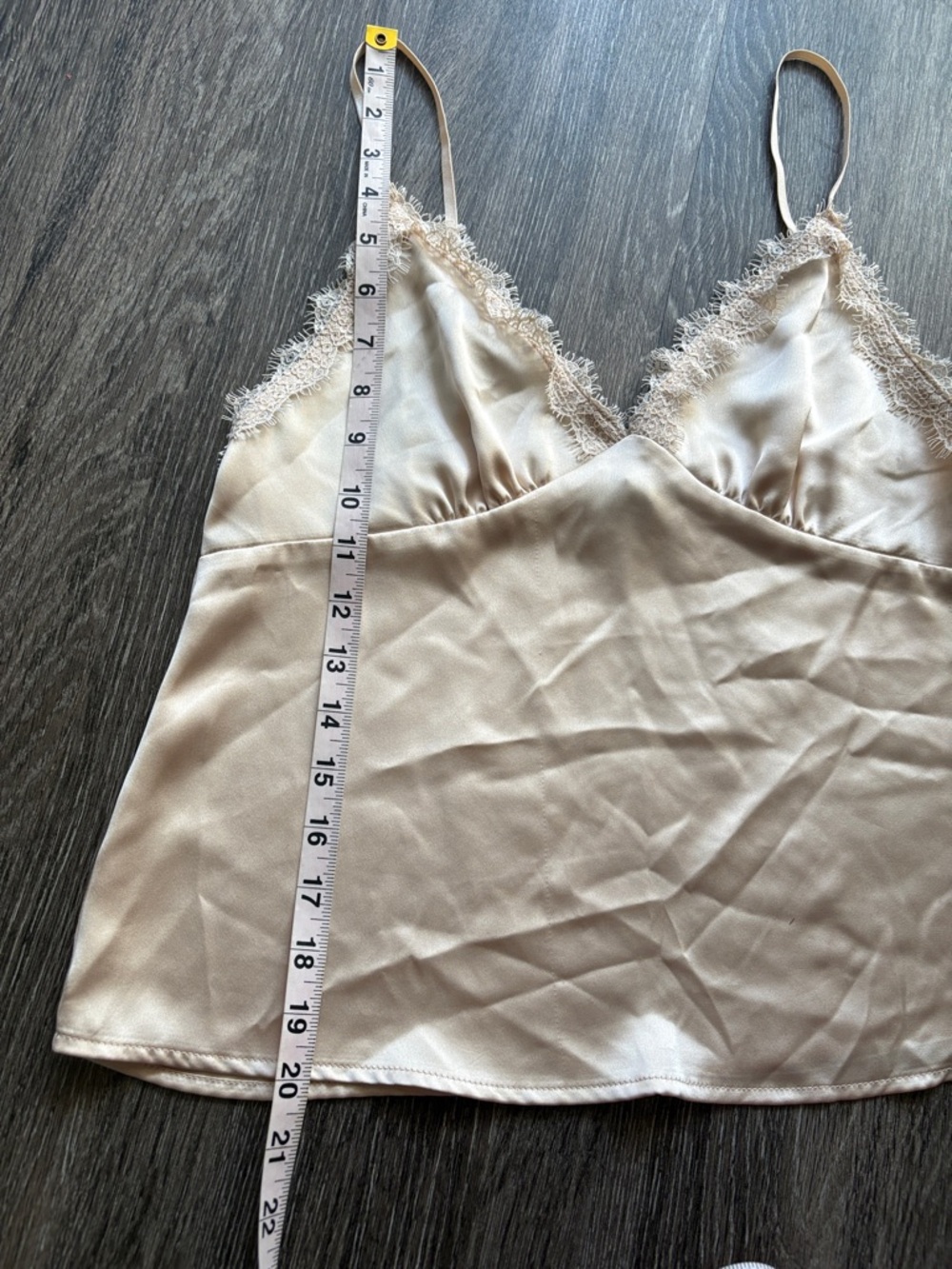Forever 21 Cream Satin Lace-Trim Cami - Picture 5 of 5
